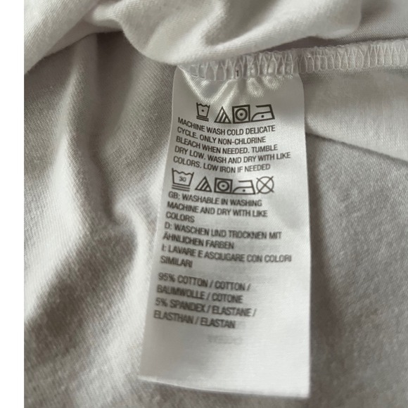 Denim & Company Womens White American Flag Stars Stripes Graphic T-Shirt Large - Picture 9 of 10